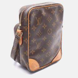 مملوكة مسبقًا حقيبة لوي فيتون أمازون مونوجرام قماش بني كروس بودي شانه