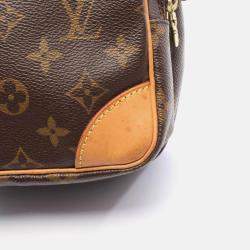 مملوكة مسبقًا حقيبة لوي فيتون أمازون مونوجرام قماش بني كروس بودي شانه