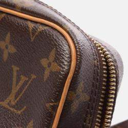 مملوكة مسبقًا حقيبة لوي فيتون أمازون مونوجرام قماش بني كروس بودي شانه