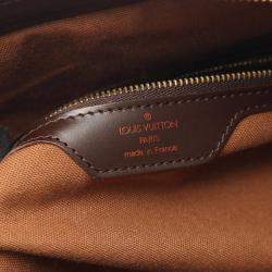 Pre Owned Louis Vuitton Chelsea Damier Ebene Canvas Leather Tote