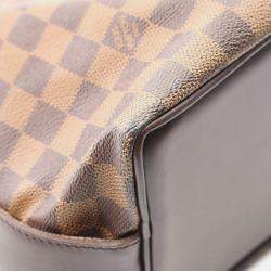 Pre Owned Louis Vuitton Chelsea Damier Ebene Canvas Leather Tote