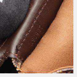 Pre Owned Louis Vuitton Chelsea Damier Ebene Canvas Leather Tote