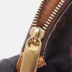 Pre Owned Louis Vuitton Totally Brown Monogram Canvas Leather PM Tote 