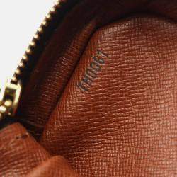 Pre Owned Louis Vuitton Amazon Brown Monogram Canvas Leather Crossbody Shoulder Bag