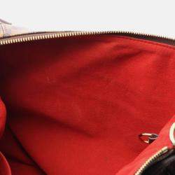 Pre Owned Louis Vuitton Evora Damier Ebene Canvas Leather MM Handbag