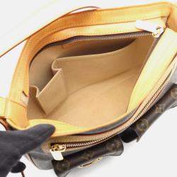 Pre Owned Louis Vuitton Hudson Brown Monogram Canvas Gm Crossbody Shoulder Bag