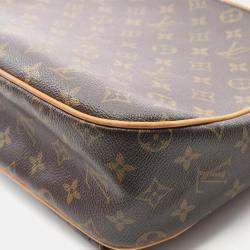 Pre Owned Louis Vuitton Hudson Brown Monogram Canvas Gm Crossbody Shoulder Bag
