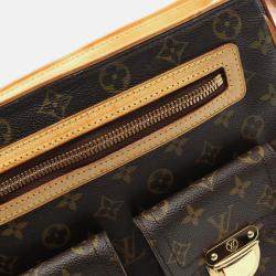 Pre Owned Louis Vuitton Hudson Brown Monogram Canvas Gm Crossbody Shoulder Bag