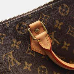 Pre Owned Louis Vuitton Speedy 30 Brown Monogram Canvas Leather Handbag