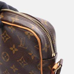 Pre Owned Louis Vuitton Danube Brown Monogram Shoulder Crossbody Bag