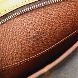 Pre Owned Louis Vuitton Drouot Brown Monogram Canvas Shoulder Bag 