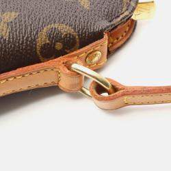 Pre Owned Louis Vuitton Drouot Brown Monogram Canvas Shoulder Bag 