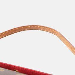 Pre Owned Louis Vuitton Recital Brown Monogram Canvas Leather Handbag