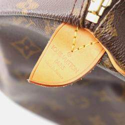 Pre Owned Louis Vuitton Speedy 30 Brown Monogram Canvas Leather Handbag 