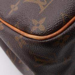Pre Owned Louis Vuitton Batignolles Vertical Brown Monogram Canvas Tote