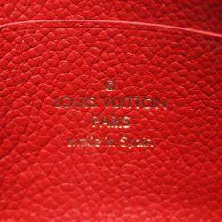 Pre Owned Louis Vuitton Pochette Double Zip Shoulder Bag Monogram Empreinte Red