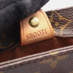 Pre Owned Louis Vuitton Vavin Pm Handbag Monogram Canvas Leather Brown