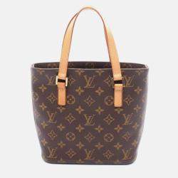 Pre Owned Louis Vuitton Vavin Pm Handbag Monogram Canvas Leather Brown