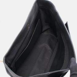 Pre Owned Louis Vuitton Lockme Mm Handbag Leather Vanille Noir