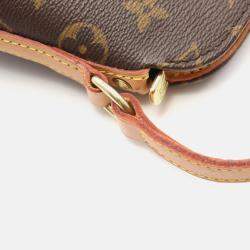 Pre Owned Louis Vuitton Drouot Shoulder Bag Monogram Canvas Brown