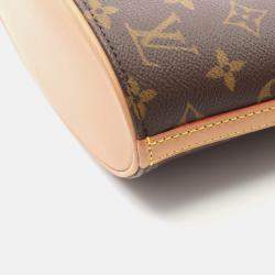 Pre Owned Louis Vuitton Drouot Shoulder Bag Monogram Canvas Brown