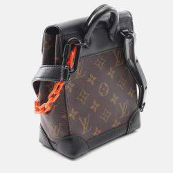 Pre Owned Louis Vuitton Steamer XS LV Friend Brown/Black Monogram Shoulder Bag