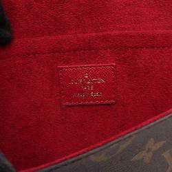 Pre Owned Louis Vuitton Pochette Felicie Chain Shoulder Bag Monogram Fuschia
