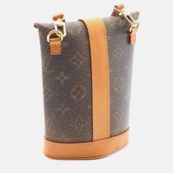 Pre Owned Louis Vuitton Envelope Pouch Shoulder Bag Monogram Dust Canvas Leather