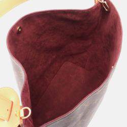 Pre Owned Louis Vuitton All-In Gm Shoulder Bag Canvas Leather Brown