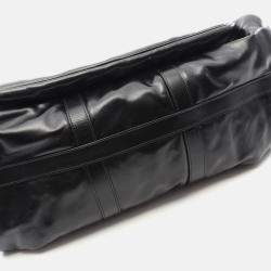 Pre Owned Louis Vuitton Keepall Cargo Bandouliere 50 Travel Bag Leather Black