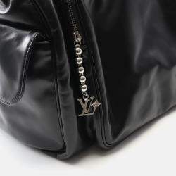 Pre Owned Louis Vuitton Keepall Cargo Bandouliere 50 Travel Bag Leather Black