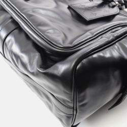 Pre Owned Louis Vuitton Keepall Cargo Bandouliere 50 Travel Bag Leather Black