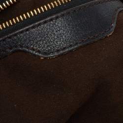 Pre Owned Louis Vuitton Black Monogram Mahina Leather Surya L Bag