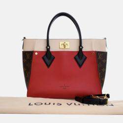 Pre Owned Louis Vuitton Red Monogram On My Side MM