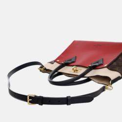 Pre Owned Louis Vuitton Red Monogram On My Side MM