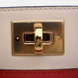 Pre Owned Louis Vuitton Red Monogram On My Side MM