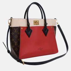 Pre Owned Louis Vuitton Red Monogram On My Side MM