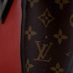 Pre Owned Louis Vuitton Red Monogram On My Side MM