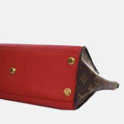 Pre Owned Louis Vuitton Red Monogram On My Side MM
