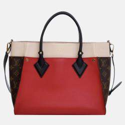 Pre Owned Louis Vuitton Red Monogram On My Side MM