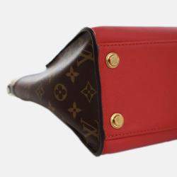 Pre Owned Louis Vuitton Red Monogram On My Side MM