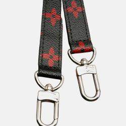 Pre Owned Louis Vuitton Black Red Monogram Infrarouge Pochette Metis