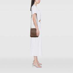 Pre Owned Louis Vuitton Brown Damier Ebene Musette Salsa Long Strap