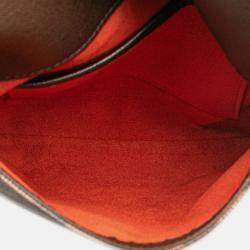 Pre Owned Louis Vuitton Brown Damier Ebene Musette Salsa Long Strap