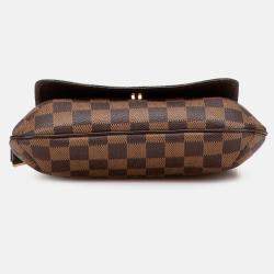 Pre Owned Louis Vuitton Brown Damier Ebene Musette Salsa Long Strap