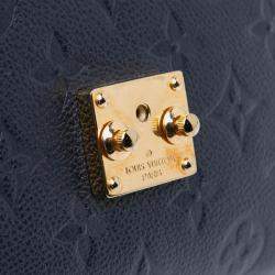 Pre Owned Louis Vuitton Navy Blue Monogram Empreinte Pochette Metis