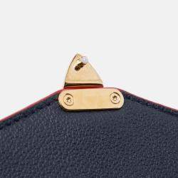 Pre Owned Louis Vuitton Navy Blue Monogram Empreinte Pochette Metis