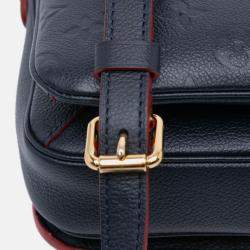 Pre Owned Louis Vuitton Navy Blue Monogram Empreinte Pochette Metis