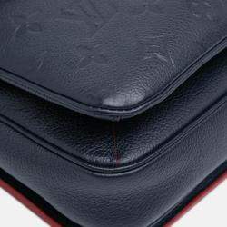 Pre Owned Louis Vuitton Navy Blue Monogram Empreinte Pochette Metis