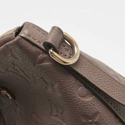Pre Owned Louis Vuitton Beige Monogram Empreinte Leather Mazarine PM Bag